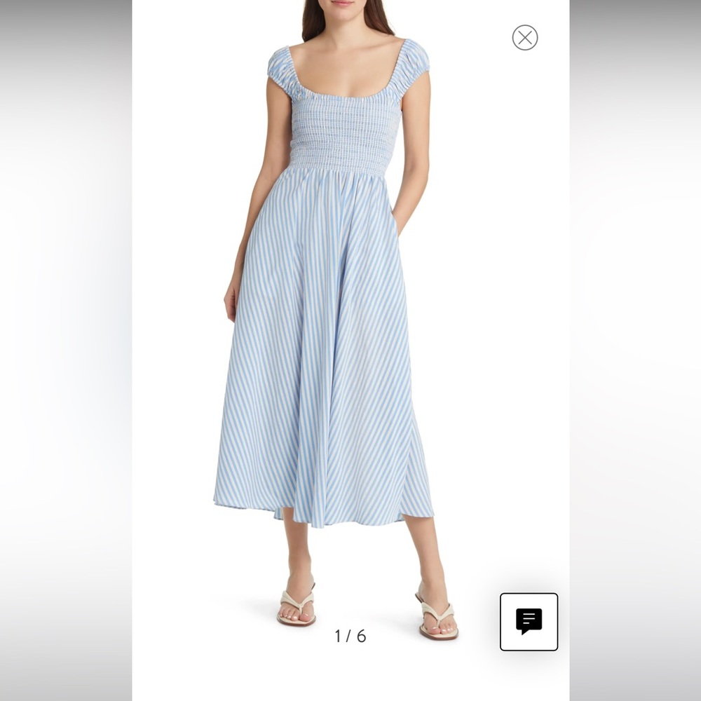 LaLigne Vivian cornflower blue dress size medium